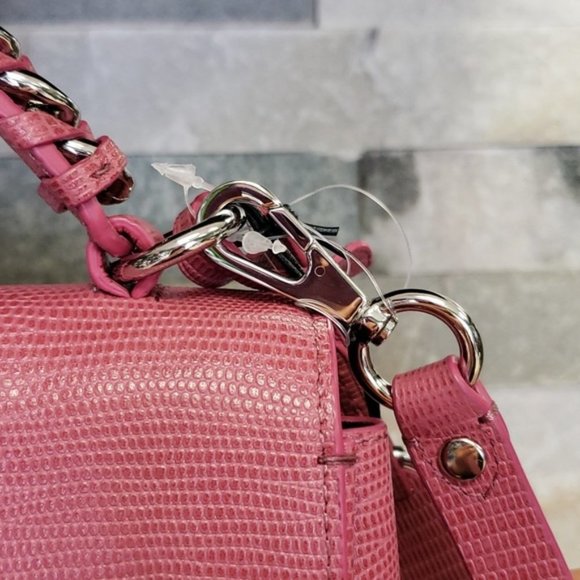 Rebecca Minkoff Chain Leather Satchel - Picture 9 of 13